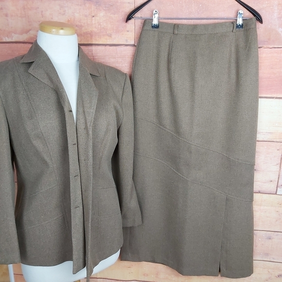 VINTAGE trio blazer high rise pants maxi skirt - Picture 3 of 9